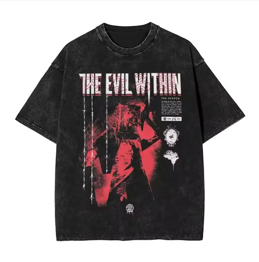 The Evil Within Graphic Tee, Horror Game The Keeper Design