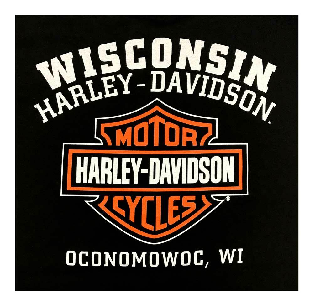 Harley-Davidson Men’s Custom Freedom Short Sleeve Crew Neck Tee – Black