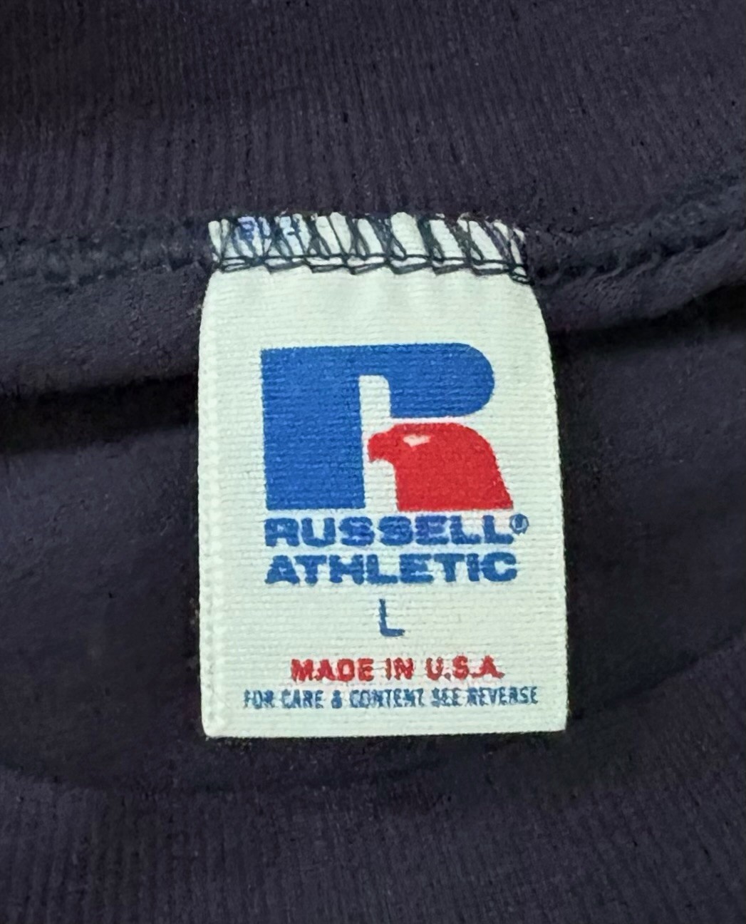 vintage russell athletic single stitch t-shirt mens size large NOS NWOT USA made