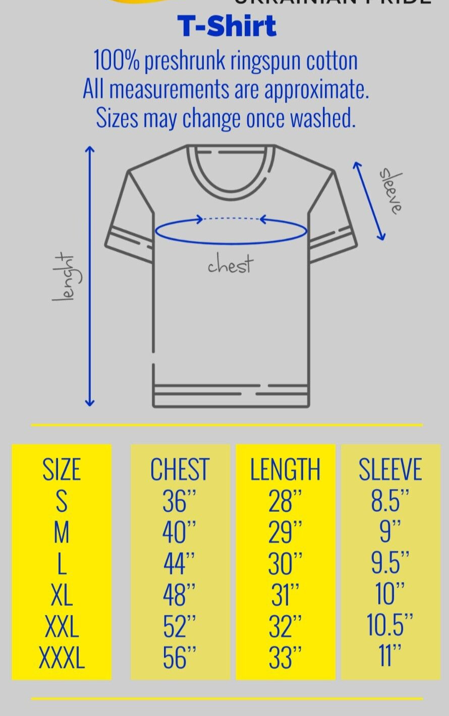 Ukrainian T shirt, Ukraine T shirts, Ukraine Golden Trident, Zelensky T-shirt
