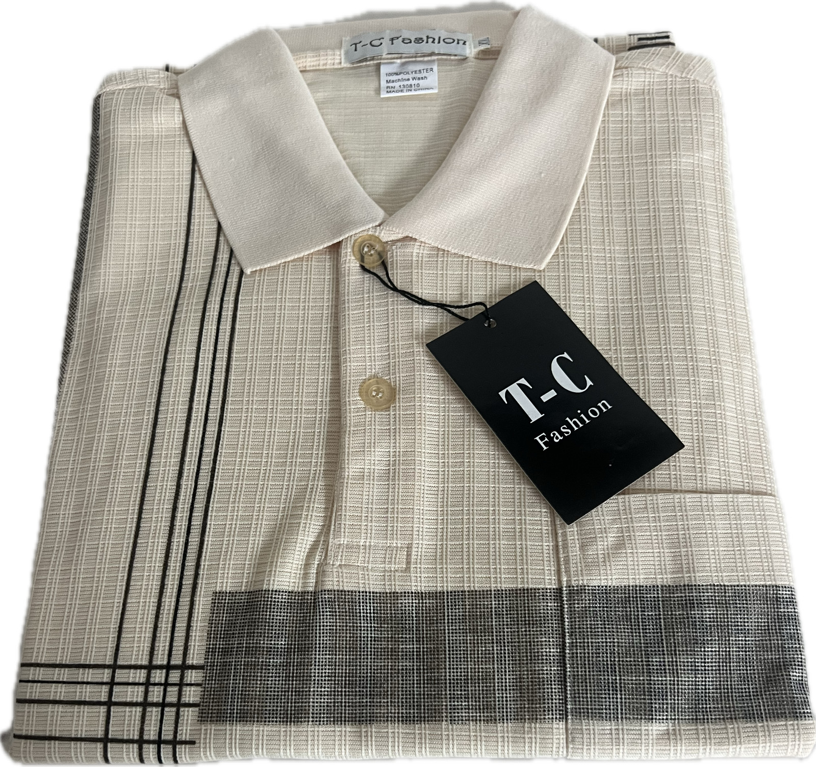 T-C FASHION men shirts lemon- black size-xxl.