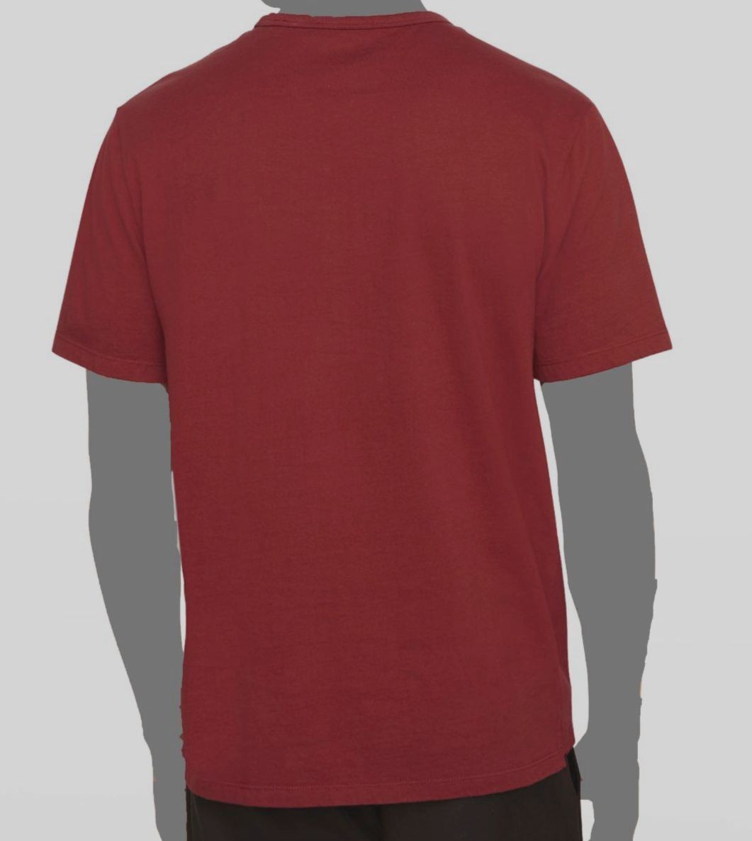 $80 Vince Men’s Red Solid Garment Dye Short Sleeve Cotton Crew T-Shirt Size XL