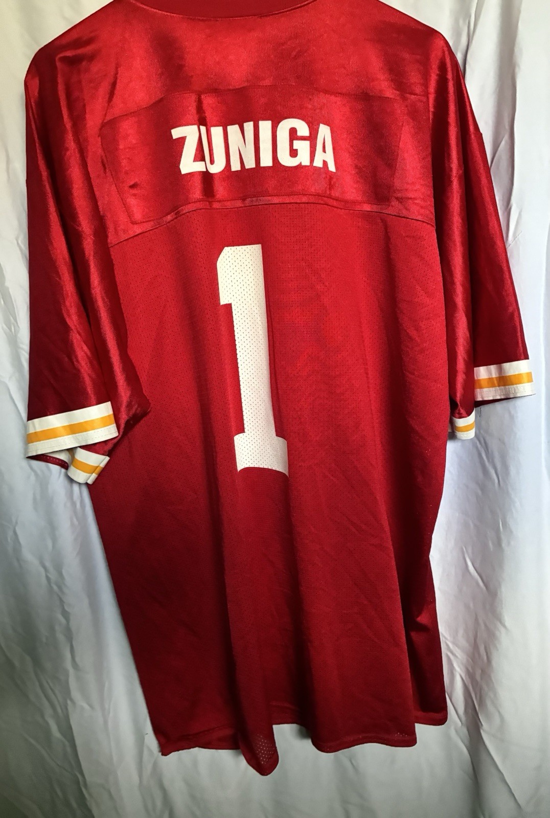 Reebok Zuniga #1 Jersey NFL Authentic Item Replica Men’s XL Red NWOT