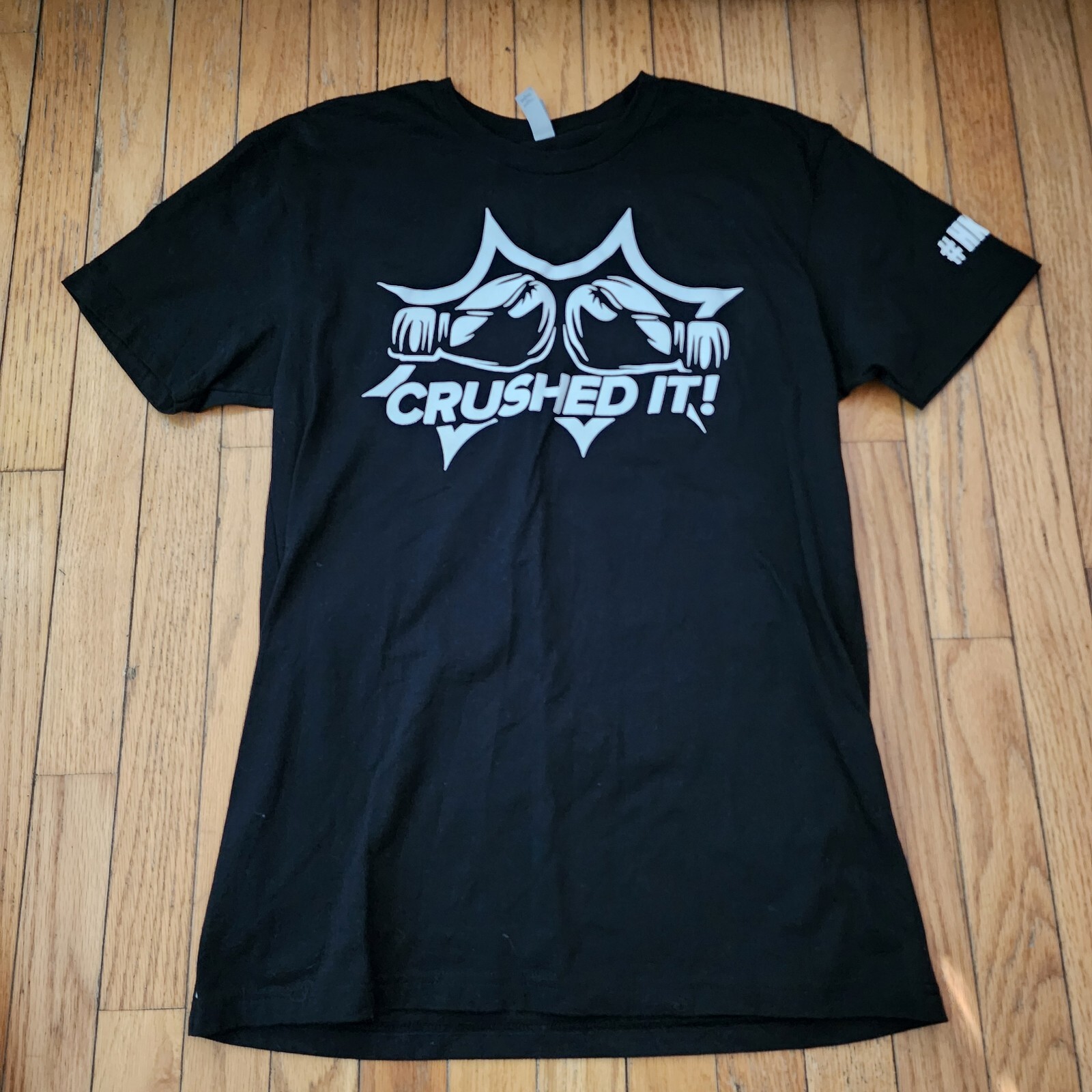 Next Level Apparel Graphic Short Sleeve T-Shirt Men’s Crushed It Black Medium