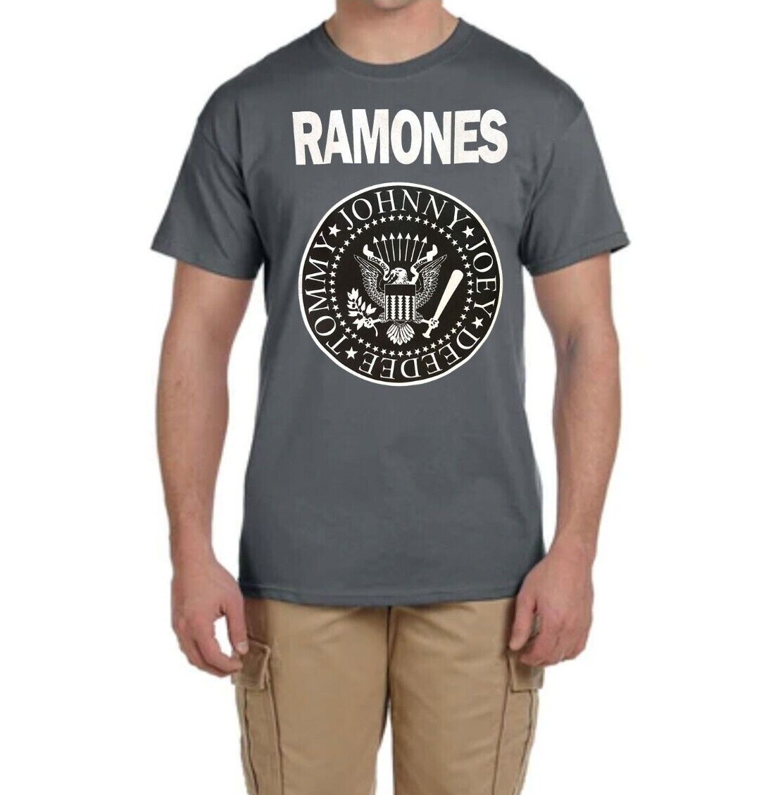 RAMONES PUNK ROCK Black T Shirt