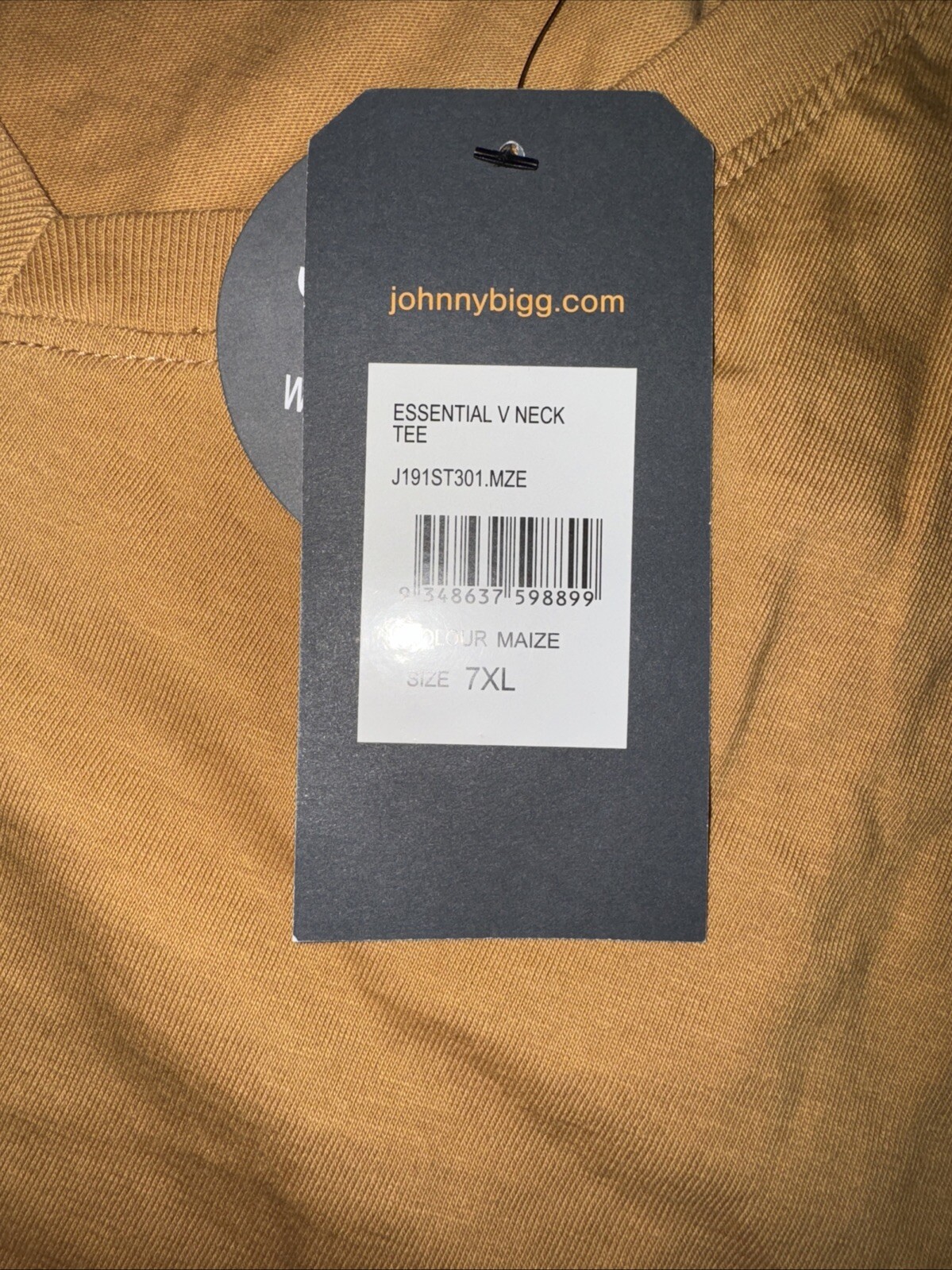 Johnny Bigg Men’s 7XL Blue V Neck T-Shirt – NWT