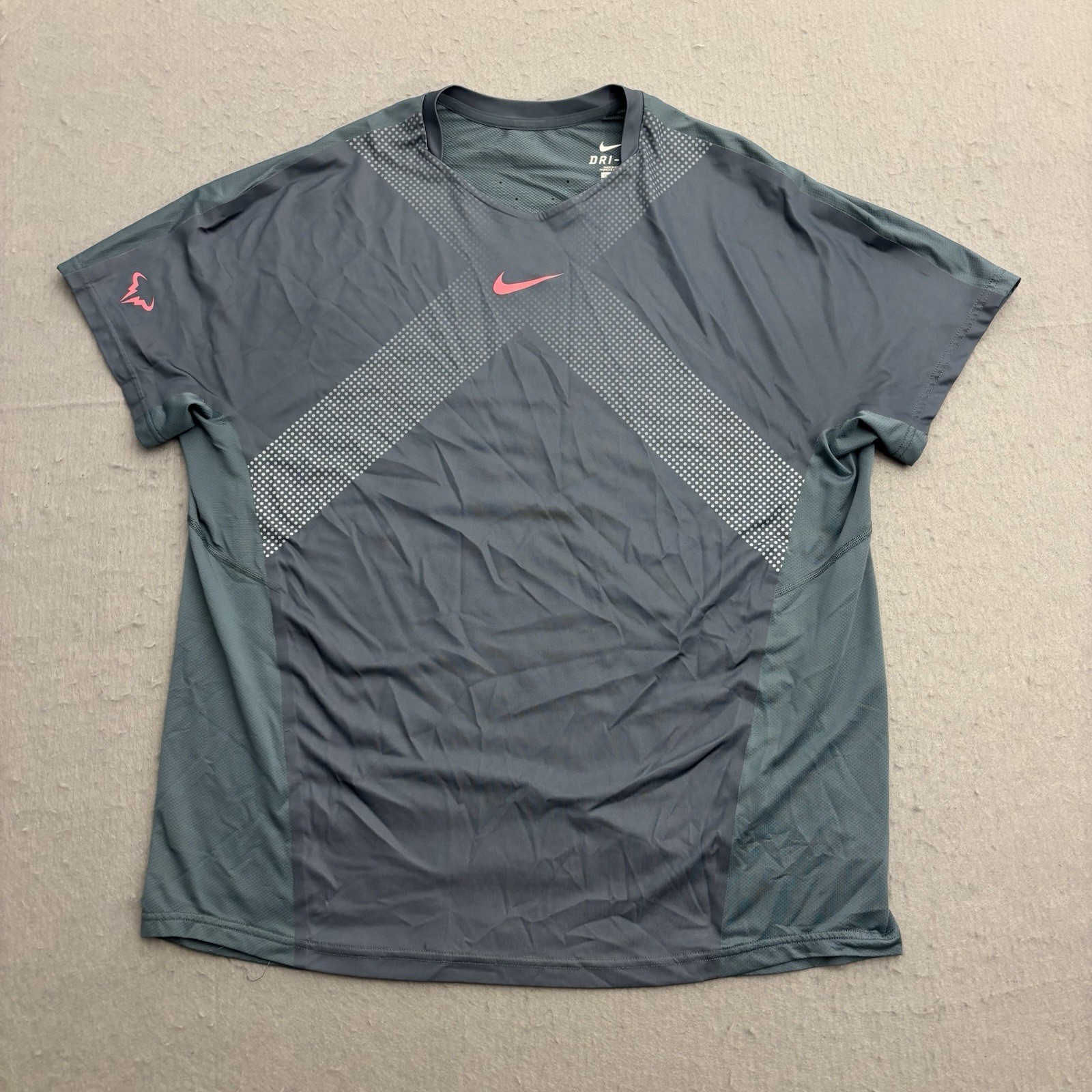 Nike Rafa Nadal 2013 US Open Premier Tennis Shirt Size 2XL 546473-469