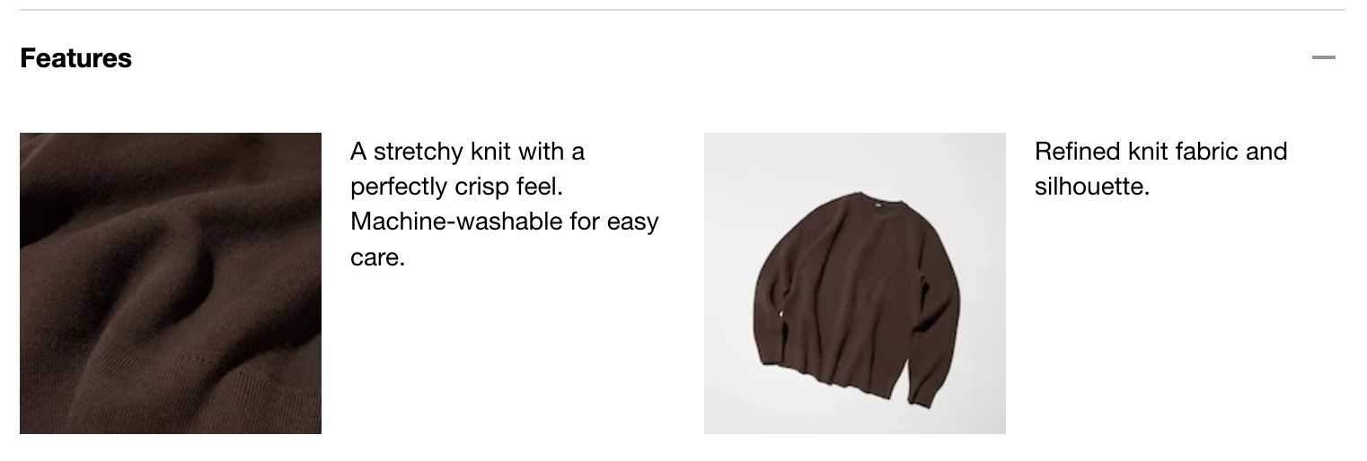 UNISEX Wear UNIQLO Machine-Washable Milano Ribbed Sweater Stretchy Knit