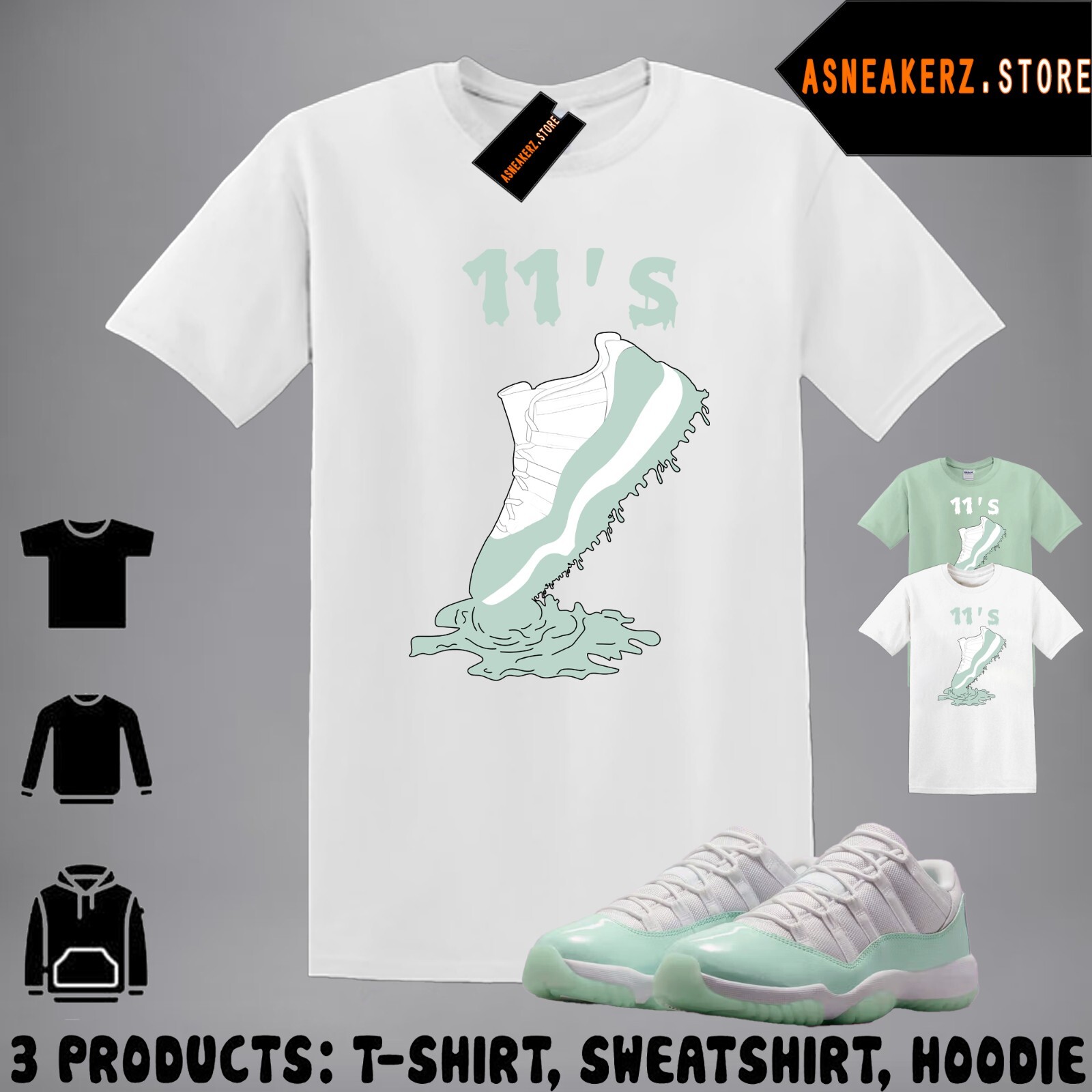 Tee Shirt Matching AJ 11 Low Igloo 2025 Match Sneaker Shoe Dripping 11s T-Shirt