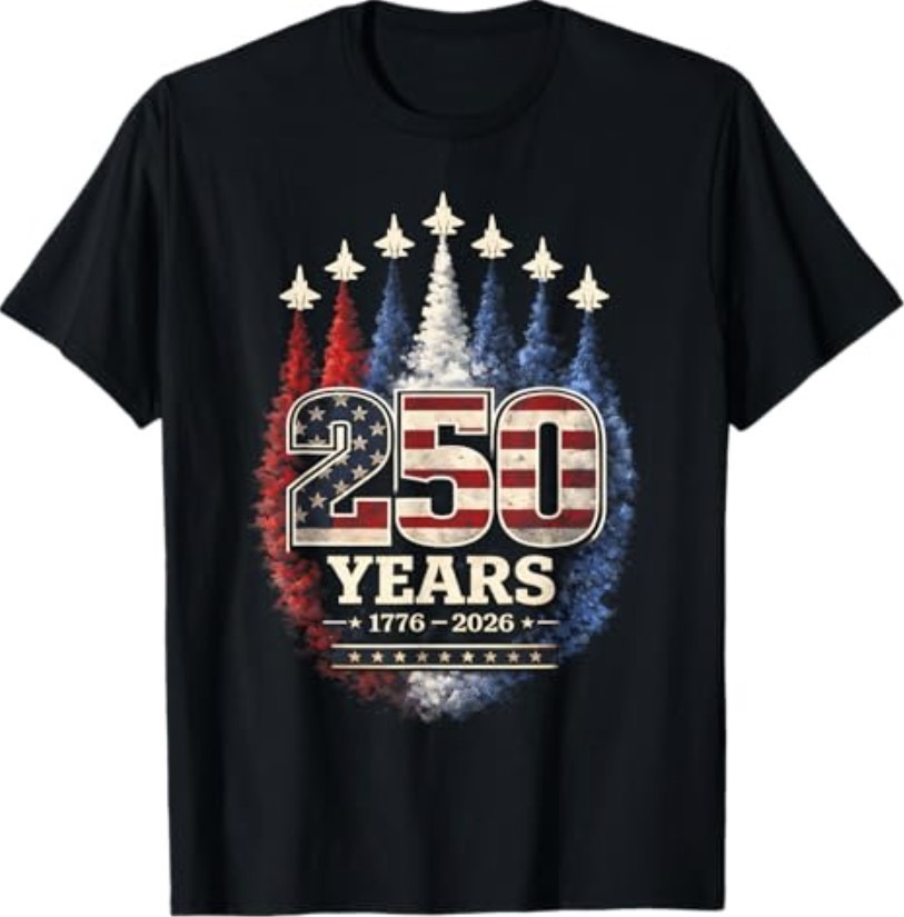 250 Years American 1776 2026 250th USA Patriotic 4th of July T-Shirt