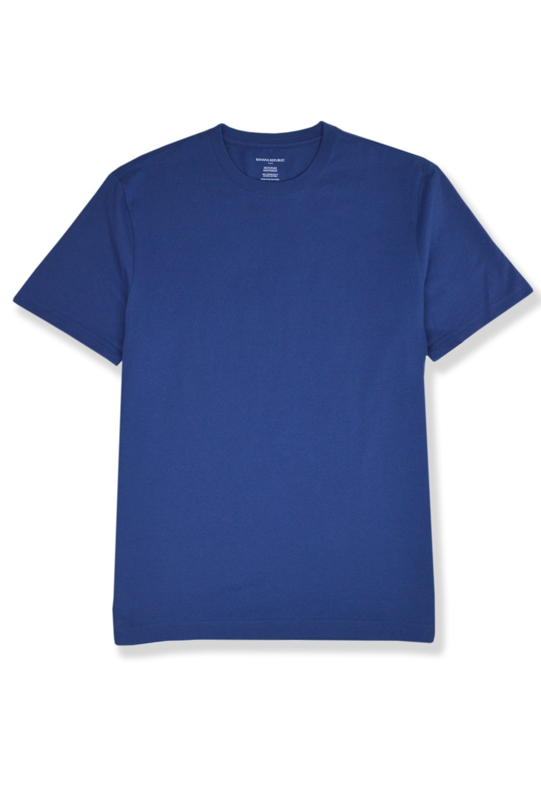 Banana Republic F Mens Blue Midweight Cotton Crewneck Tee Shirt Large L BR-006