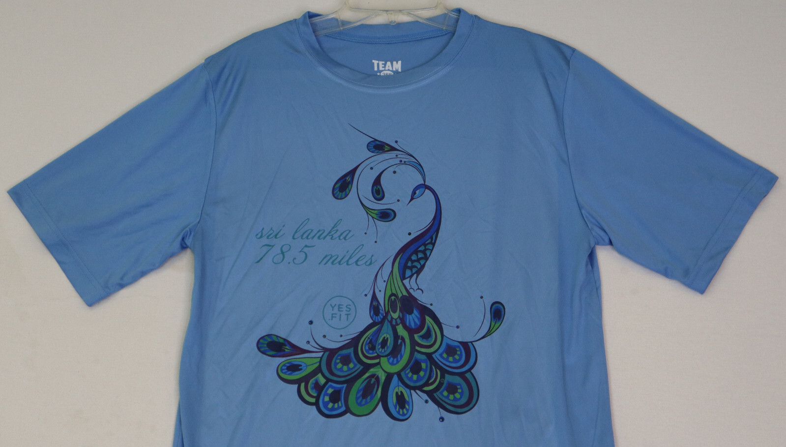 Sri Lanka 78.5 Miles Yes Fit Race T-Shirt Unisex Small Blue Performance T-Shirt
