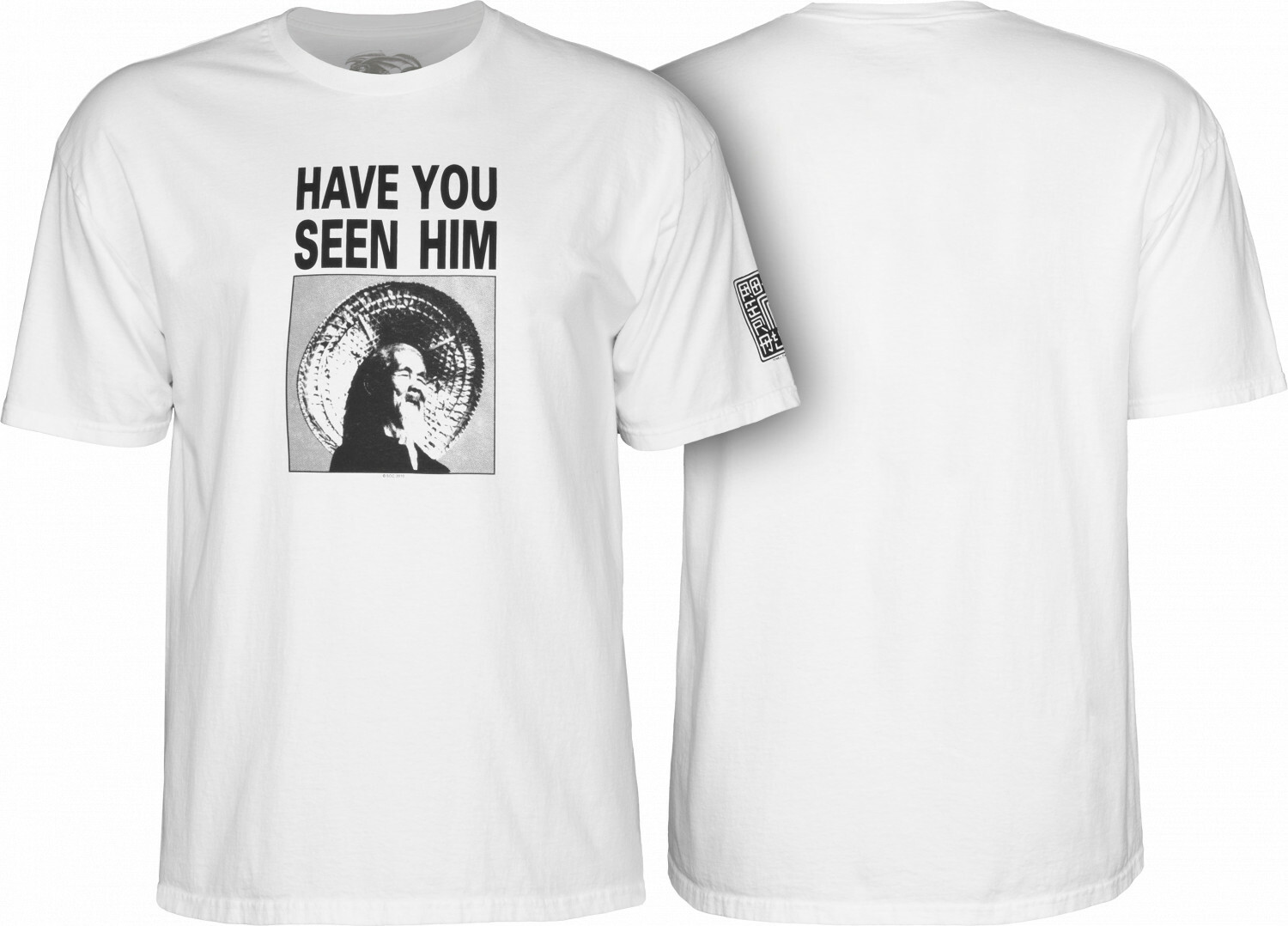 Powell Peralta ANIMAL CHIN HAVE YOU SEEN HIM Skateboard T Shirt WHITE