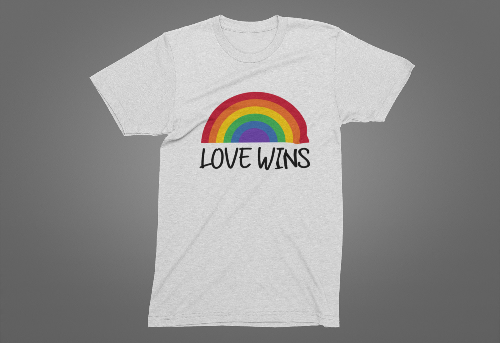 T-Shirt Love Wins – All Sizes, LGBT Day Month Parade Rainbow