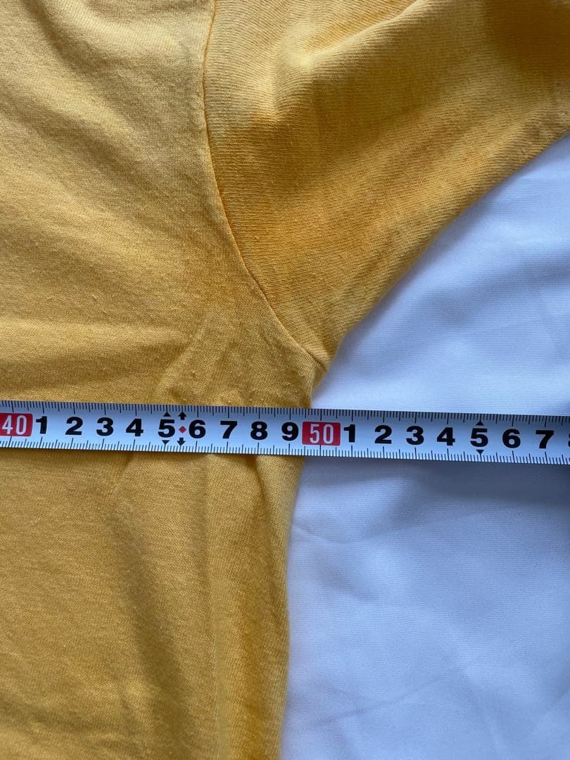 70s Russell Athletic Bobcats T-Shirt Yellow Gold Tag Single Stitch Vintage M
