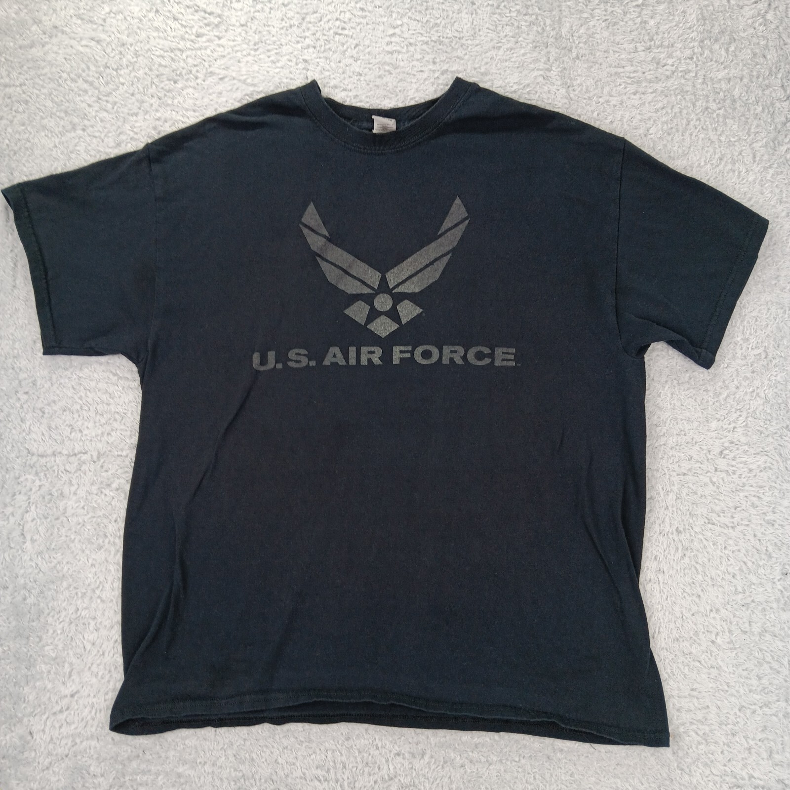 Air Force Shirt Mens Extra Large Black Military Casual Comfort Graphic Tee
