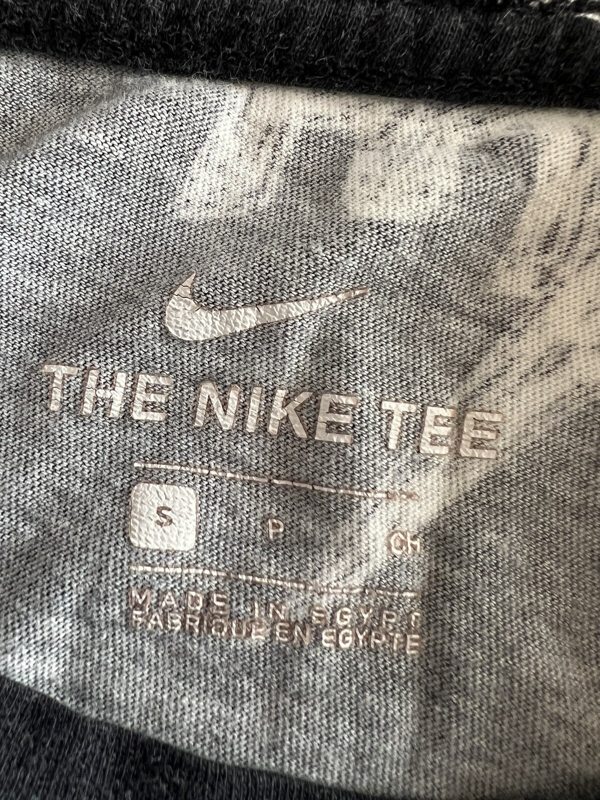 The Nike Tee Just Do It Swoosh Black White All Over T-Shirt Short Sleeve Size SM