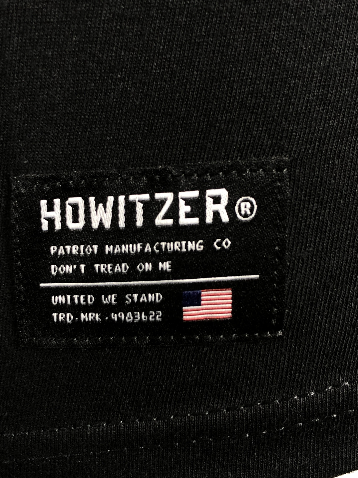 Howitzer Style Men’s T-Shirt DEFIANT PATRIOT Military Grunt Black S -5XL
