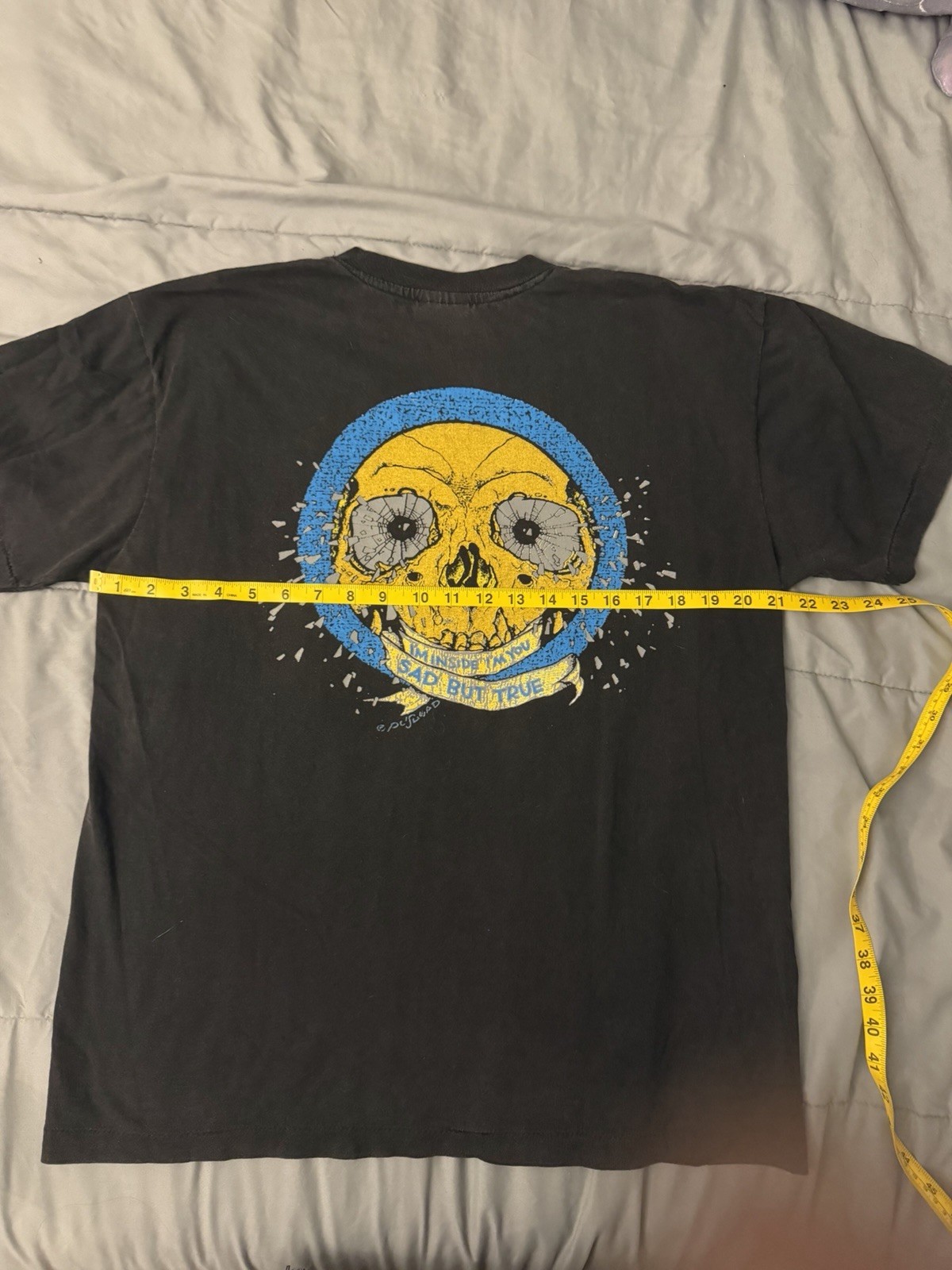Vintage Metallica Shirt Mens Large Faded Black Sad But True Two Sided 1991 Band