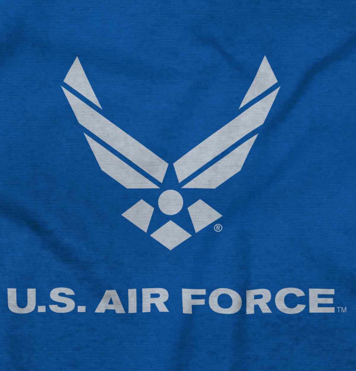 Official USAF US Air Force Military Logo Womens or Mens Crewneck T Shirt Tee