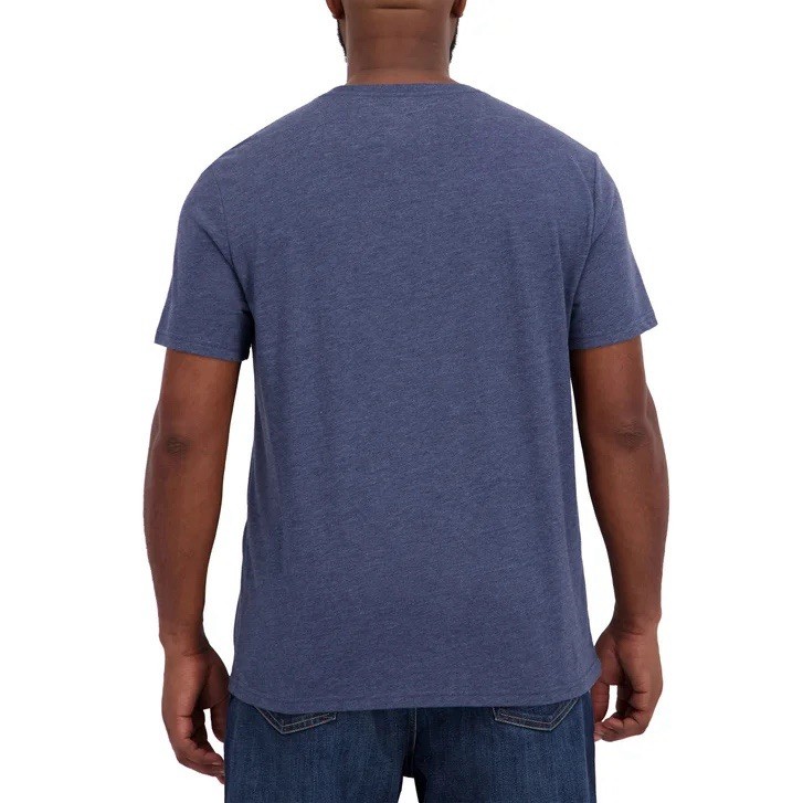 Lucky Brand New Mens T Shirt Large XL Blue Heather Graphic Tee NWT