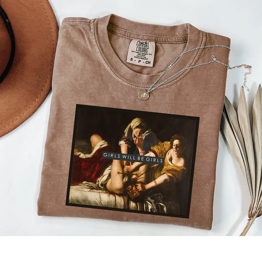 Comfort Colors® Girls Will Be Girls Boxy Shirt, Judith beheading