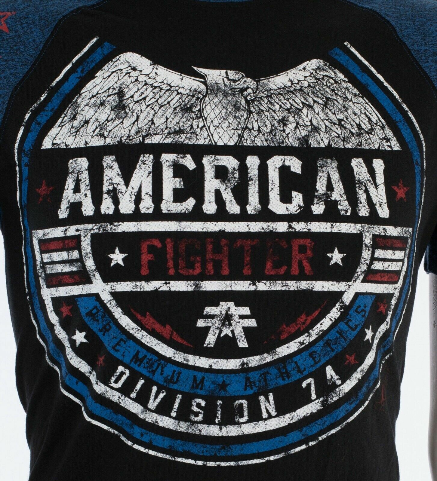 AMERICAN FIGHTER Sherman Eagle Black Athletic Mens Crewneck T-shirt M-3XL NWT