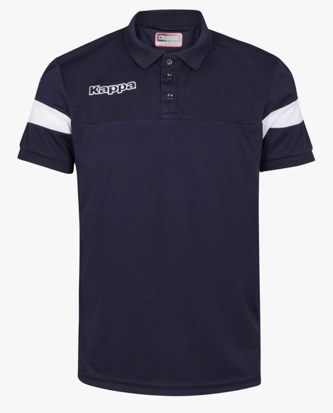 Kappa Salto Adult Polo Shirt Size Large Blue Marine/White Unisex 304IP26 909