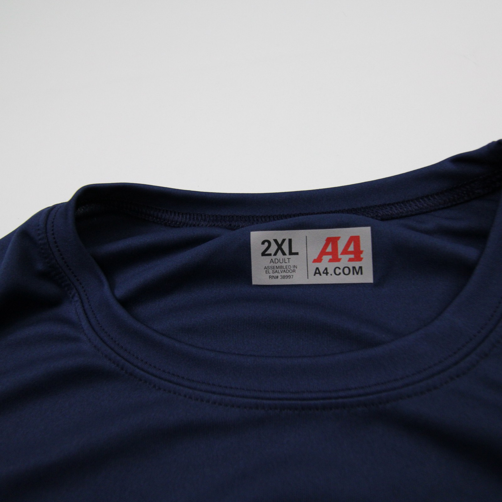 A4 Short Sleeve Shirt Men’s Navy New without Tags 3XL