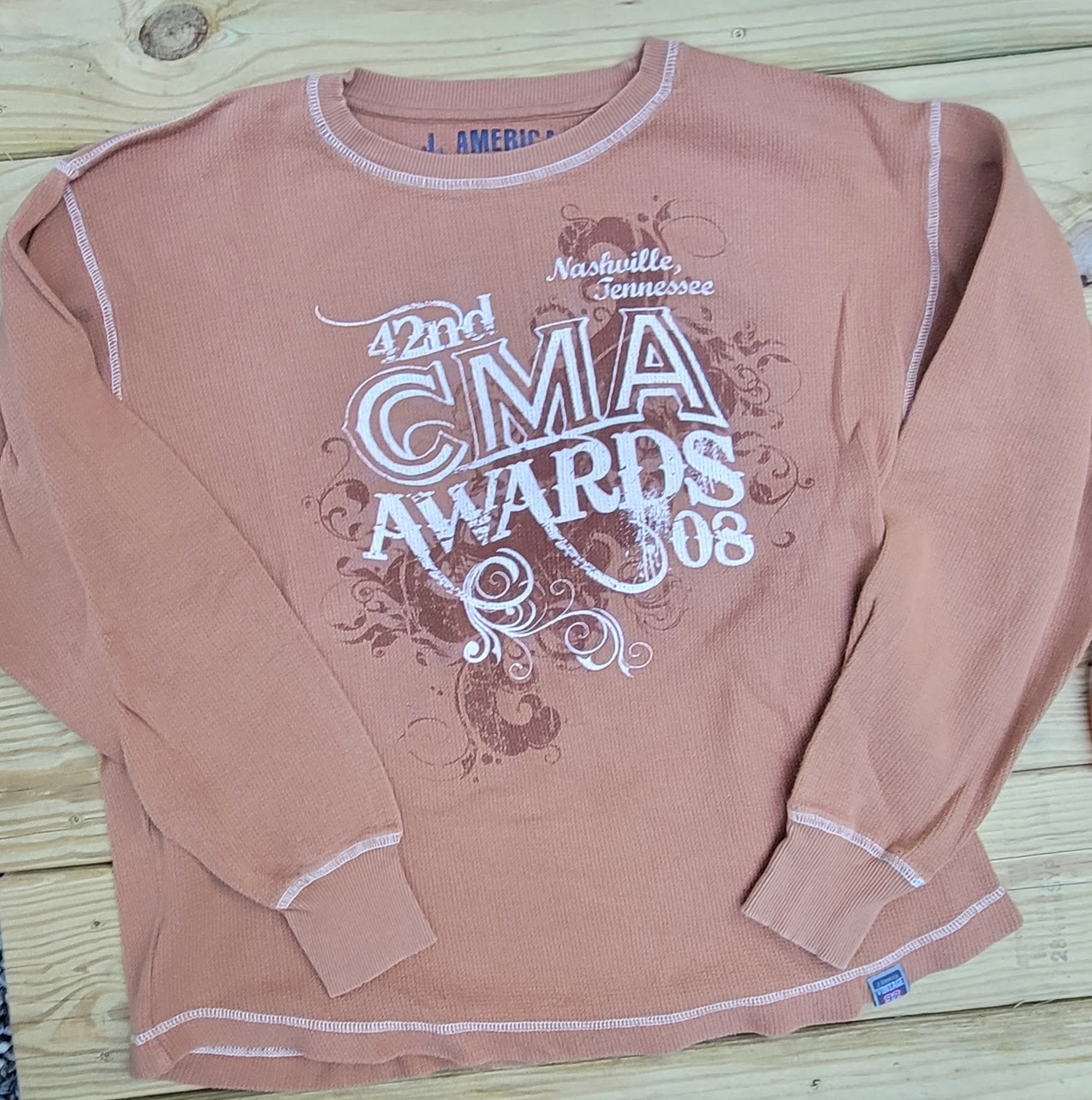 Vintage 42nd Country Music Awards ’08 Long Sleeve Shirt XL 100% Cotton