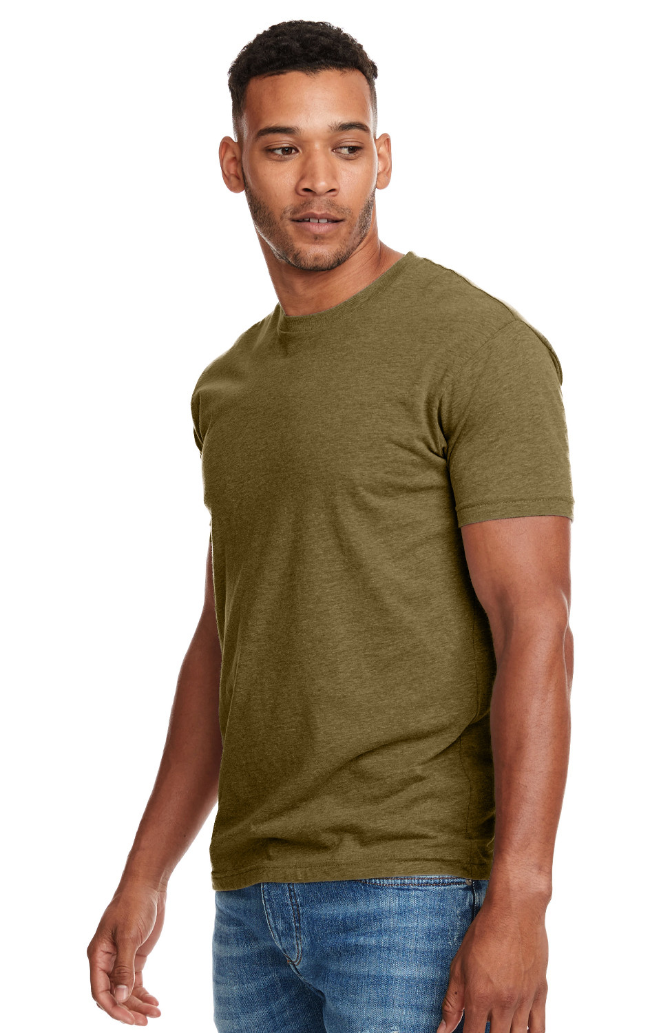 Marky G N6210 2-Pack Men’s CVC Crew-Neck Short Sleeve T-Shirt Military Green XS