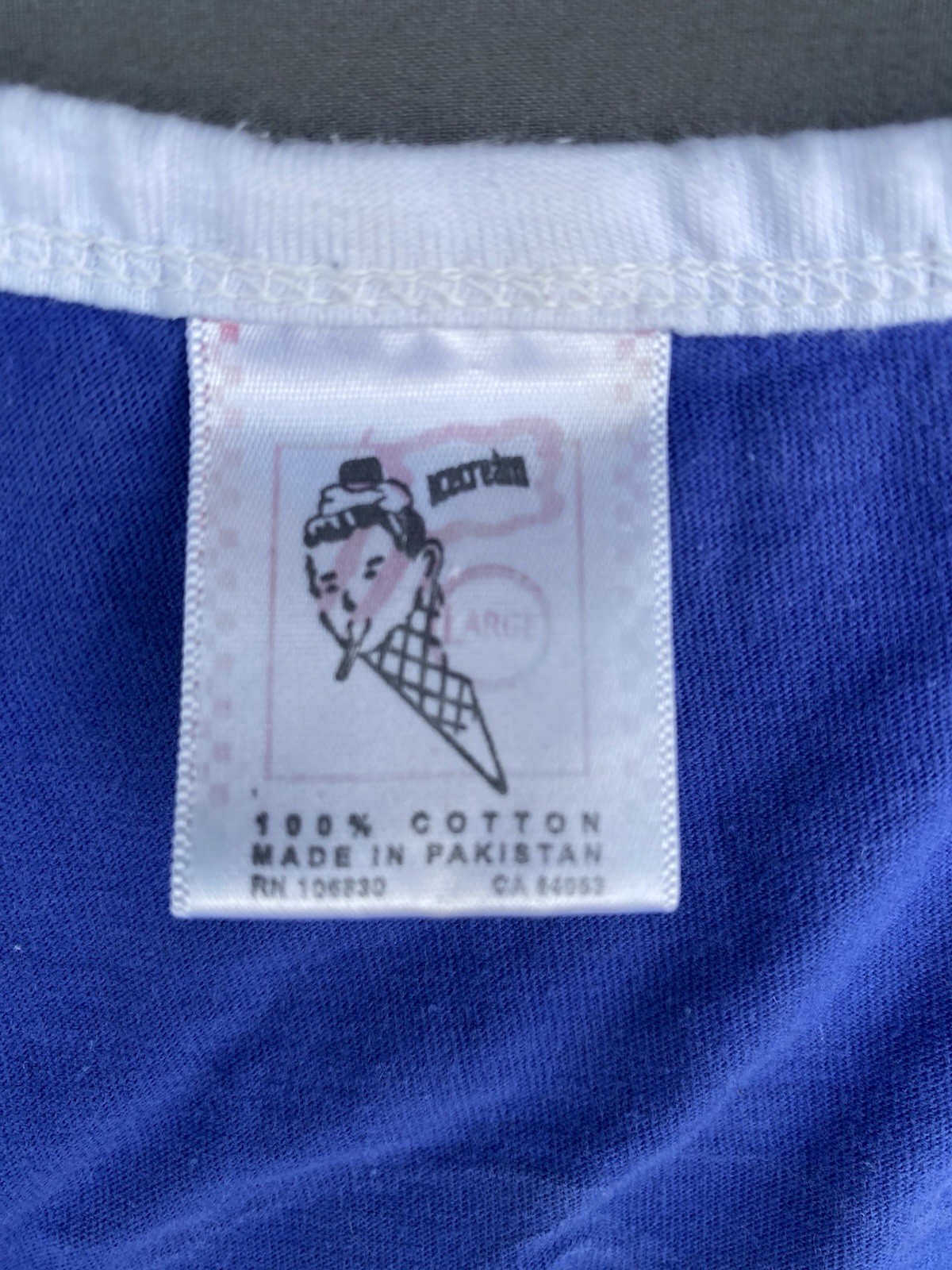 Icecream Men’s Blue Cotton Knit Skull Logo Graphic Print Tank Top Size M 0069