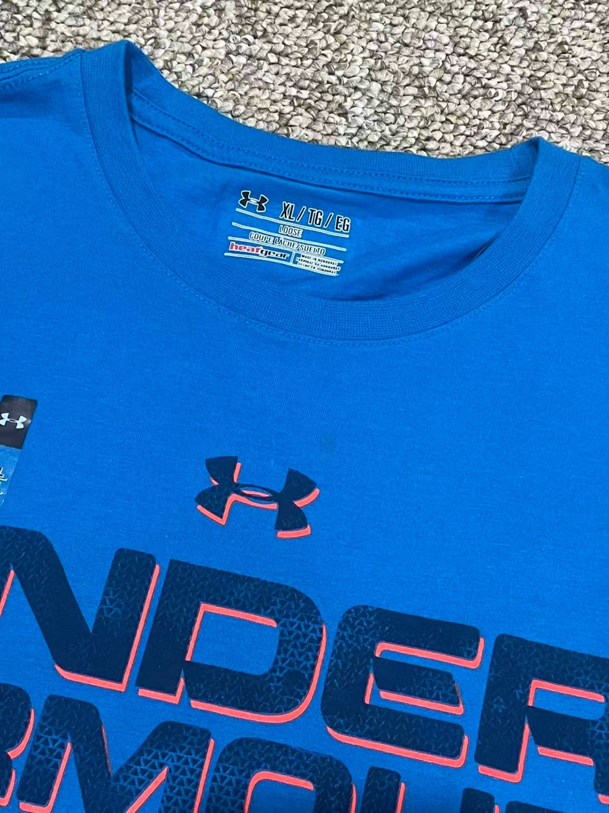 Under Armour Men HeatGear UA Wordmark Charged Cotton Loose SS Shirt (1283640)