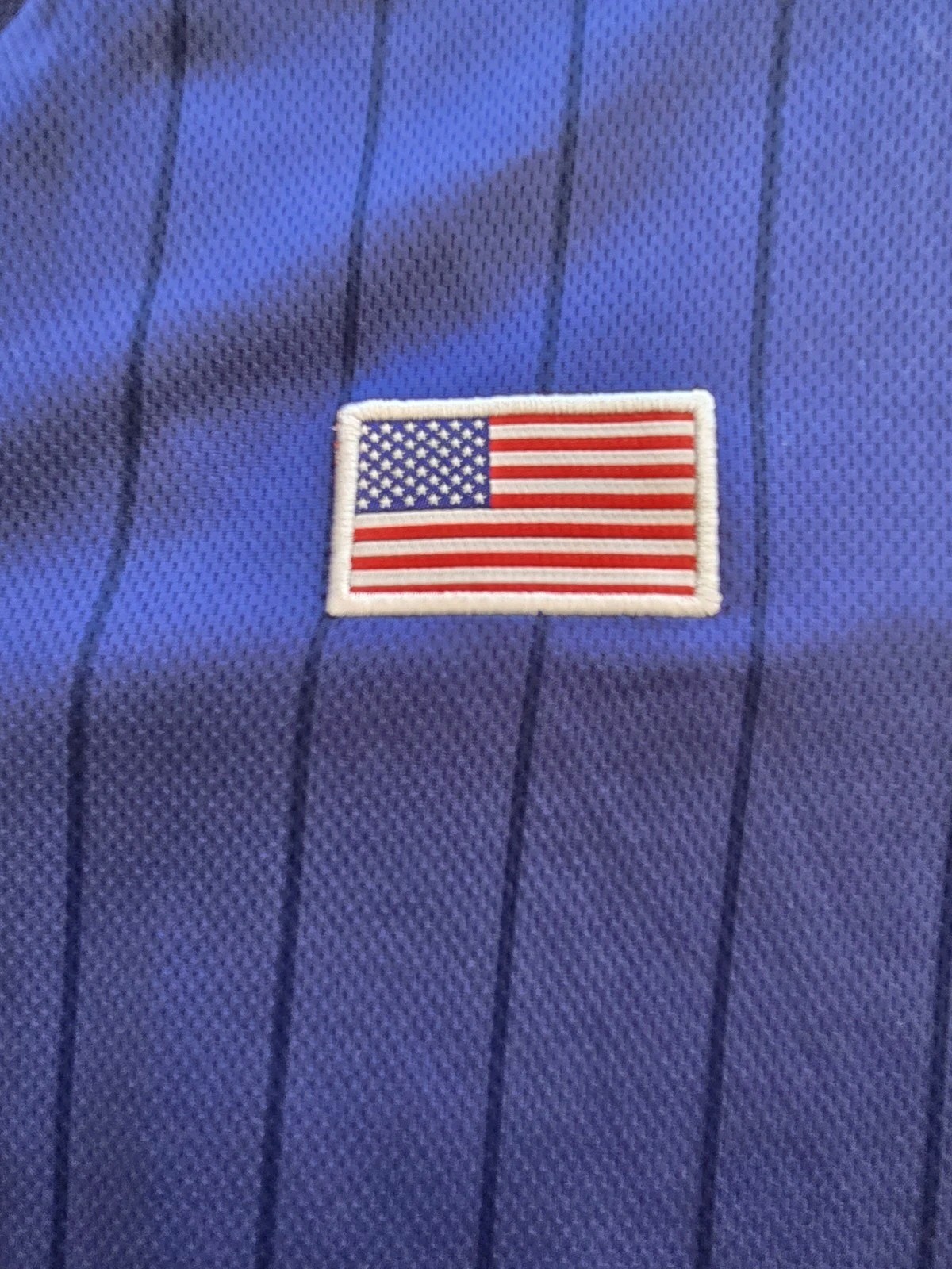 NWT Brooklyn Cloth USA Soccer Jersey Men’s L, Retro Pinstripe Collar Shirt