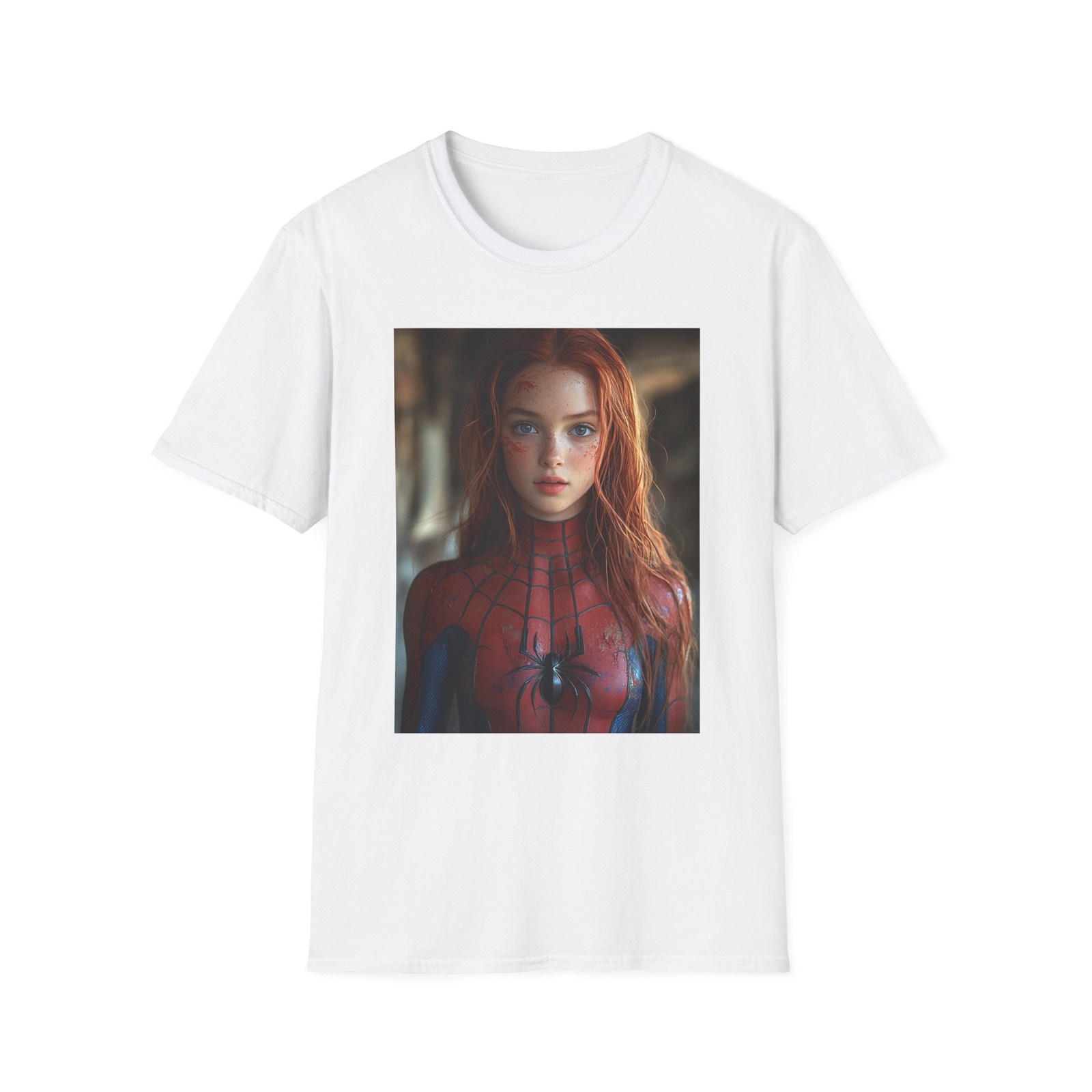 Female Superhero Mary Jane Watson Spiderman Comic Book T-Shirt, NEW