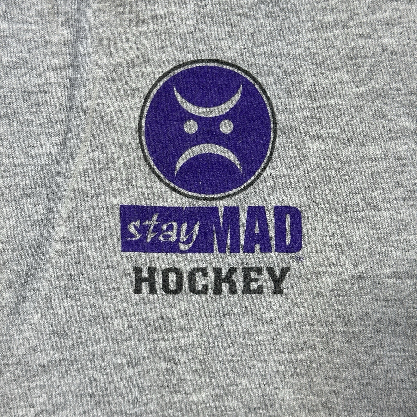 Vintage Springfield Spirit NAHL Hockey T-Shirt Stay Mad XL Tee Aggressive Halo