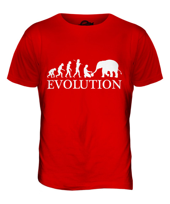 ELEFANT PFLEGER EVOLUTION DES MENSCHEN HERREN T-SHIRT TEE SHIRT XS S M L XL 2XL