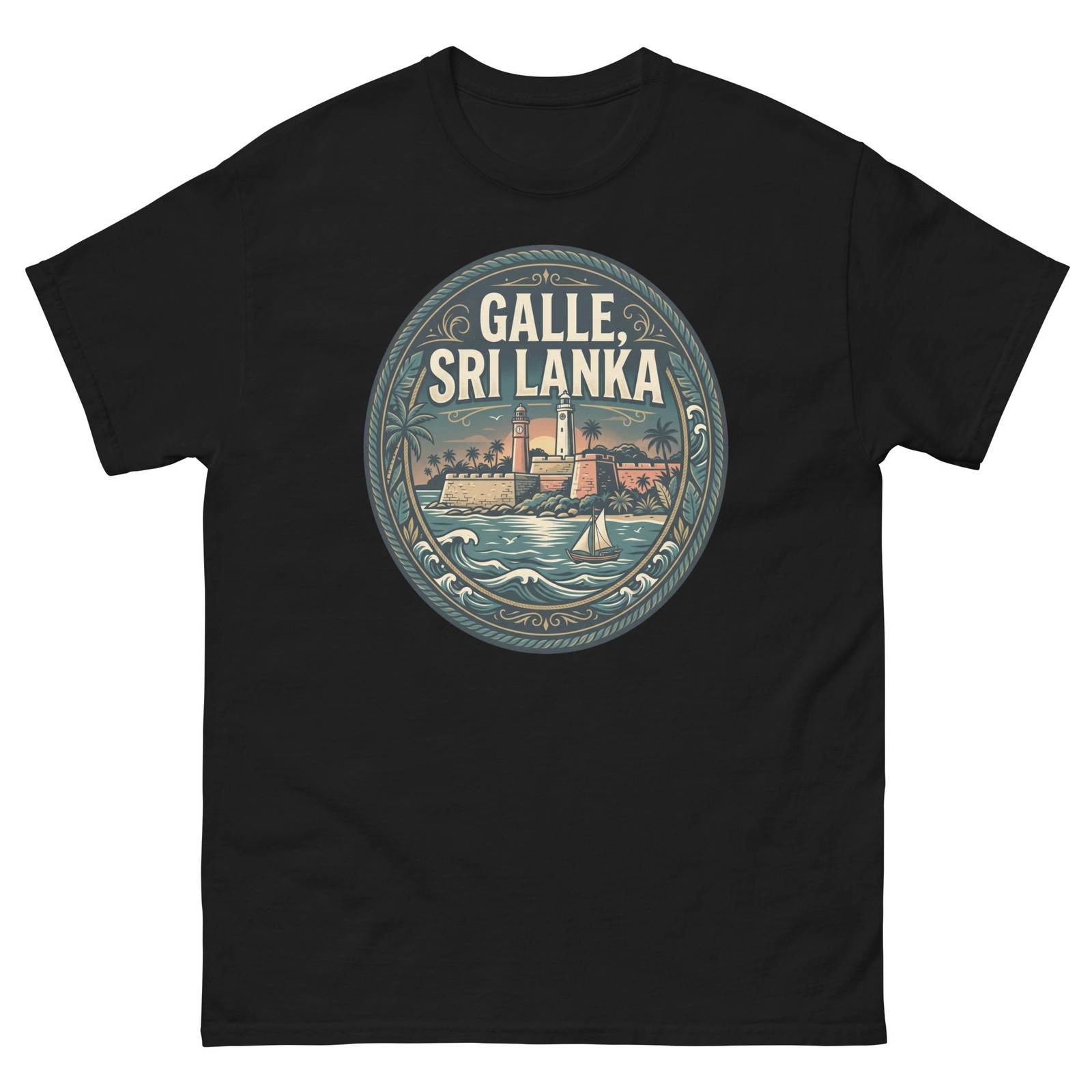 Galle Sri Lanka Fort City Graphic T-Shirt Unisex Travel Tee
