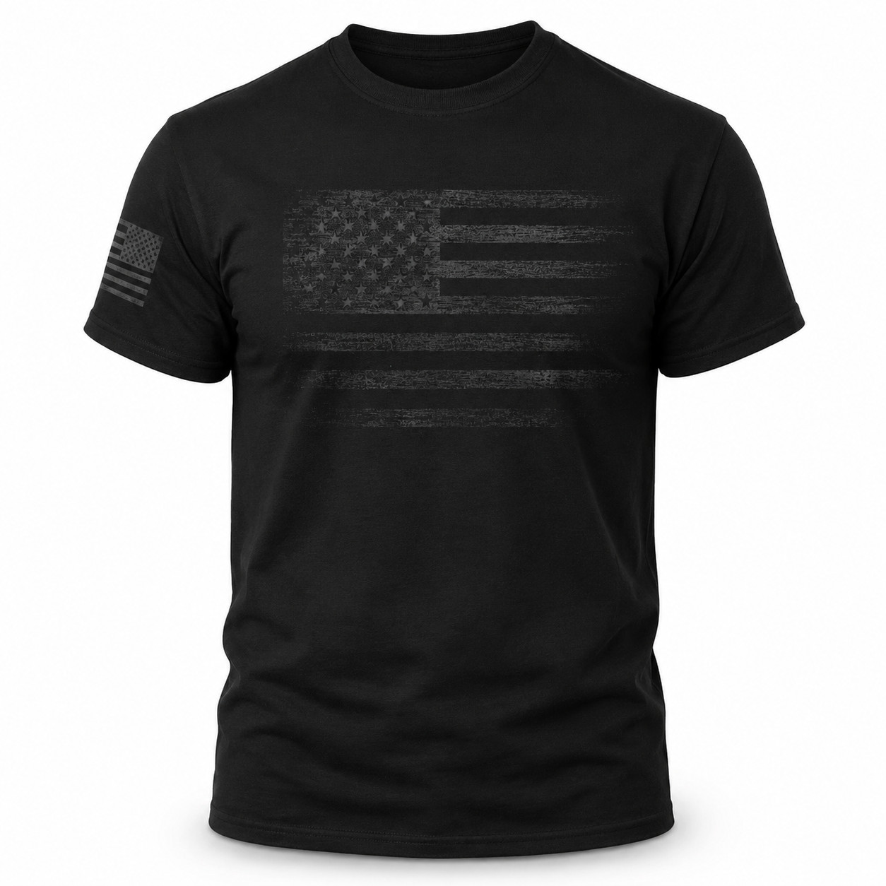 USA Distressed Flag T-Shirt Patriotic American Flag Graphic Tee Men’s S-5XL