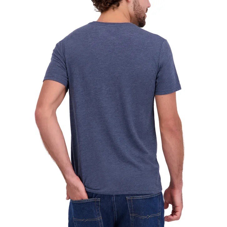 Lucky Brand New Mens T Shirt Large XL Blue Heather Graphic Tee NWT