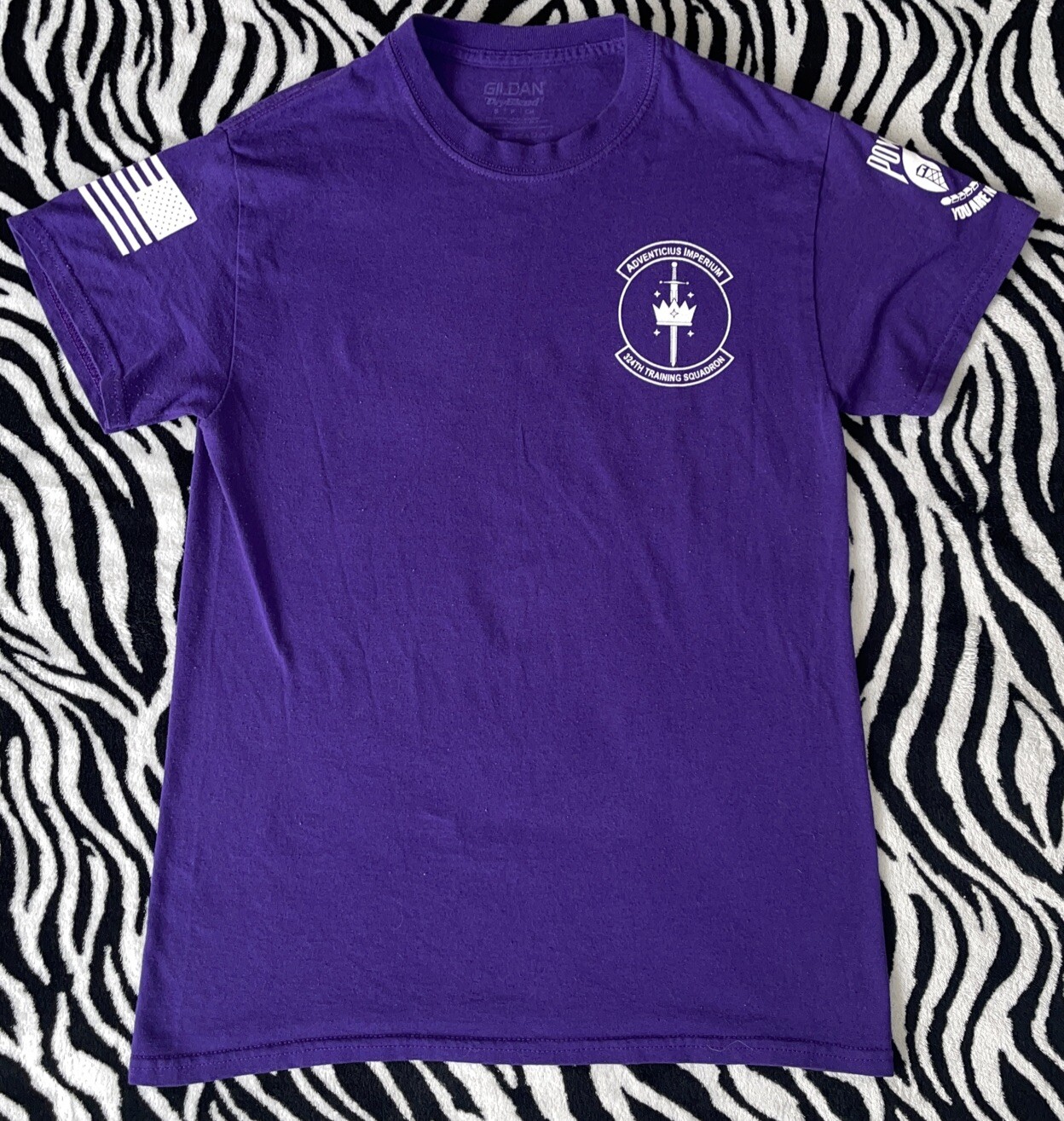 324th Training Squadron Knights Small Purple T-Shirt Military Air Force POW MIA