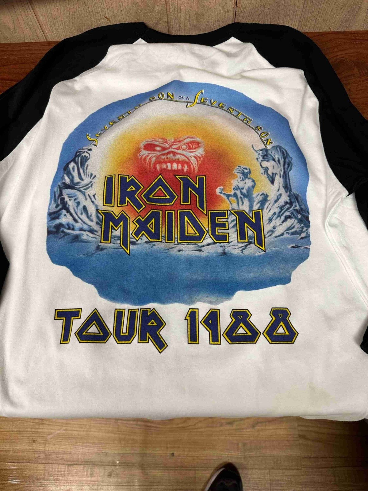 Iron Maiden Seventh Son of a Seventh Son Tour 1988 Raglan S to 3XL