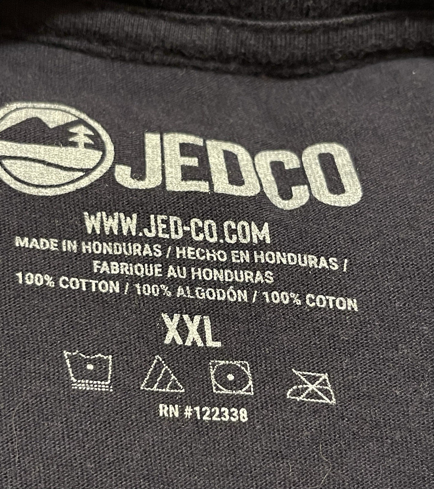 Officially Licensed JEDCO Jeep Graphic Navy Blue T-Shirt Size XXLarge ~ EUC