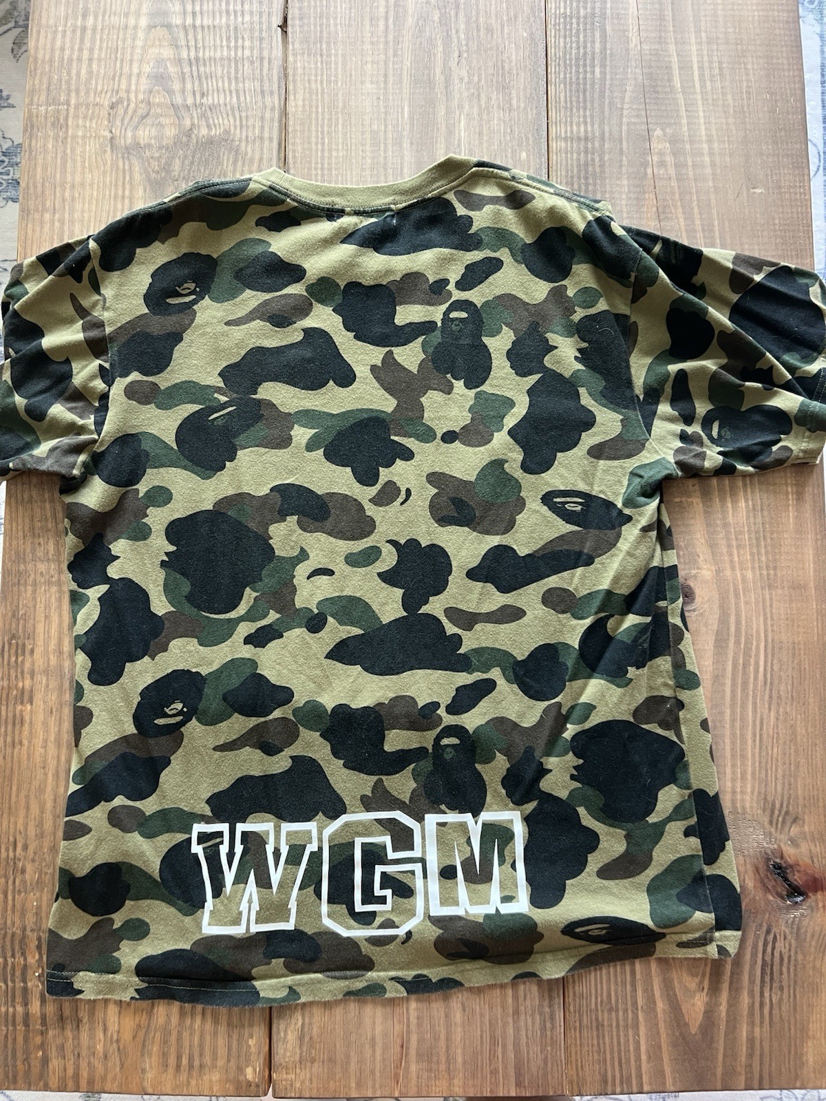 BAPE A Bathing Ape 1st Camo Shark Mouth Zipper Shirt Green Camo Medium Authentic
