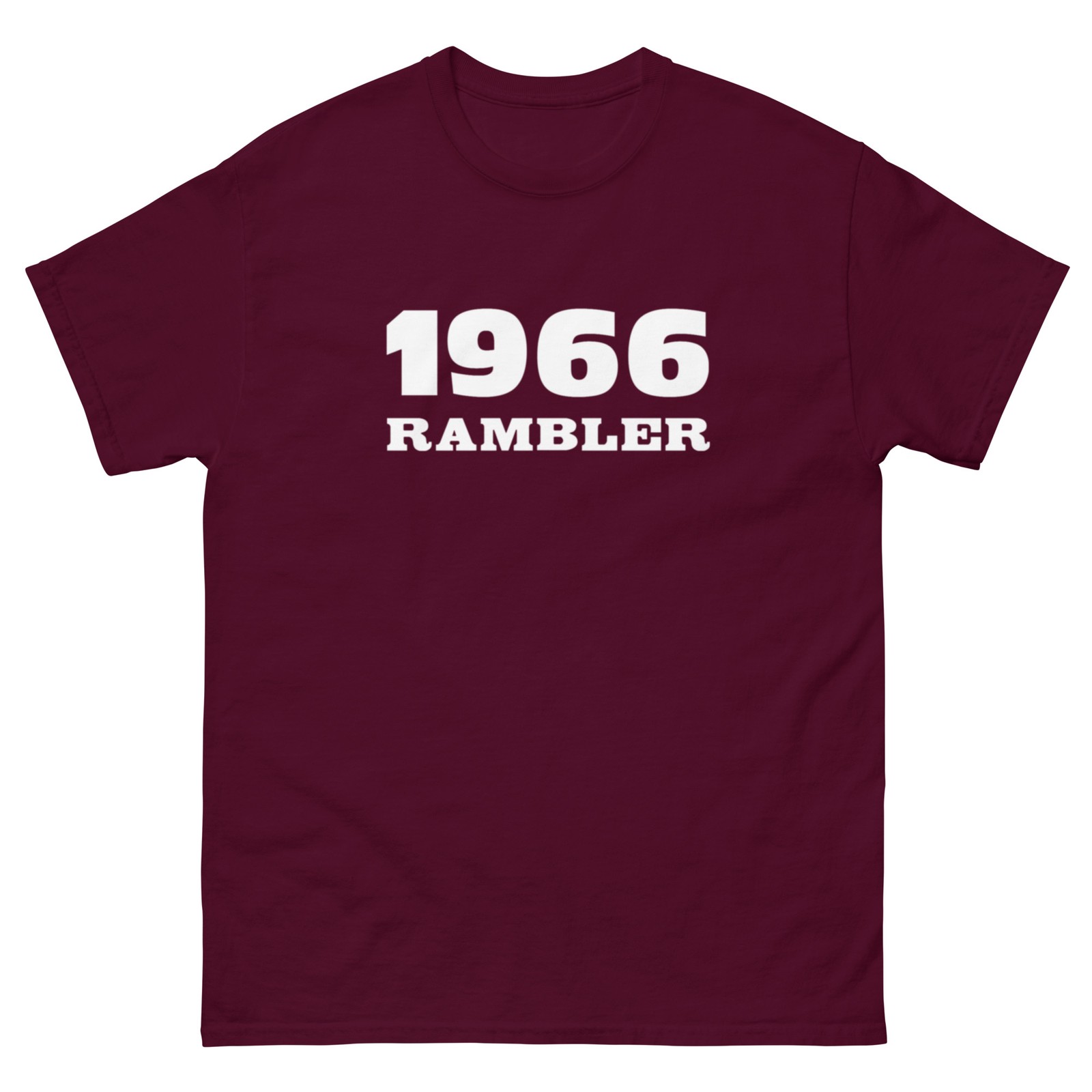 1966 RAMBLER T SHIRT Sizes SMALL thru 5XL choose from 10 COLORS!