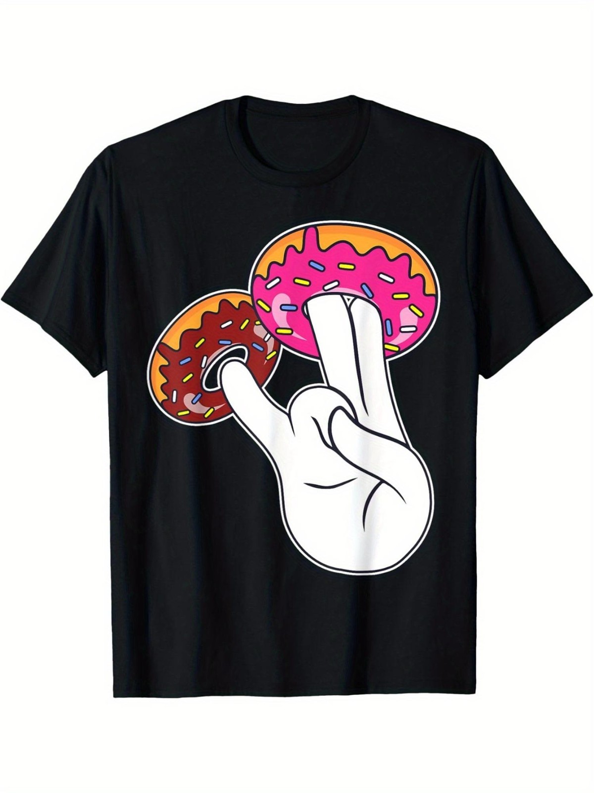 ‘Dirty Donut’ T-Shirt – Funny Adult Humor,, Round Neck, Machine Washable