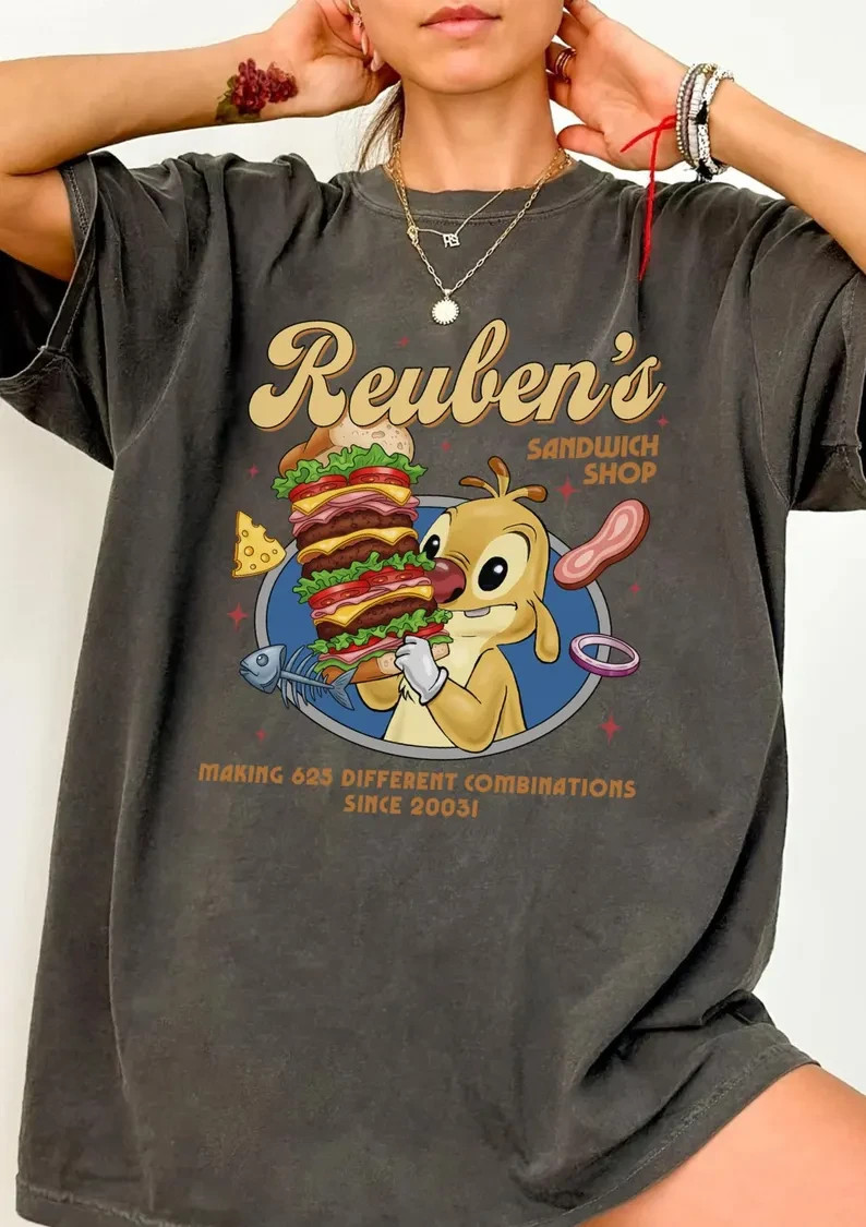 Lilo And Stitch Reuben Shirt, Reuben’s Sandwich Shop Shirt, Stitch Experiment