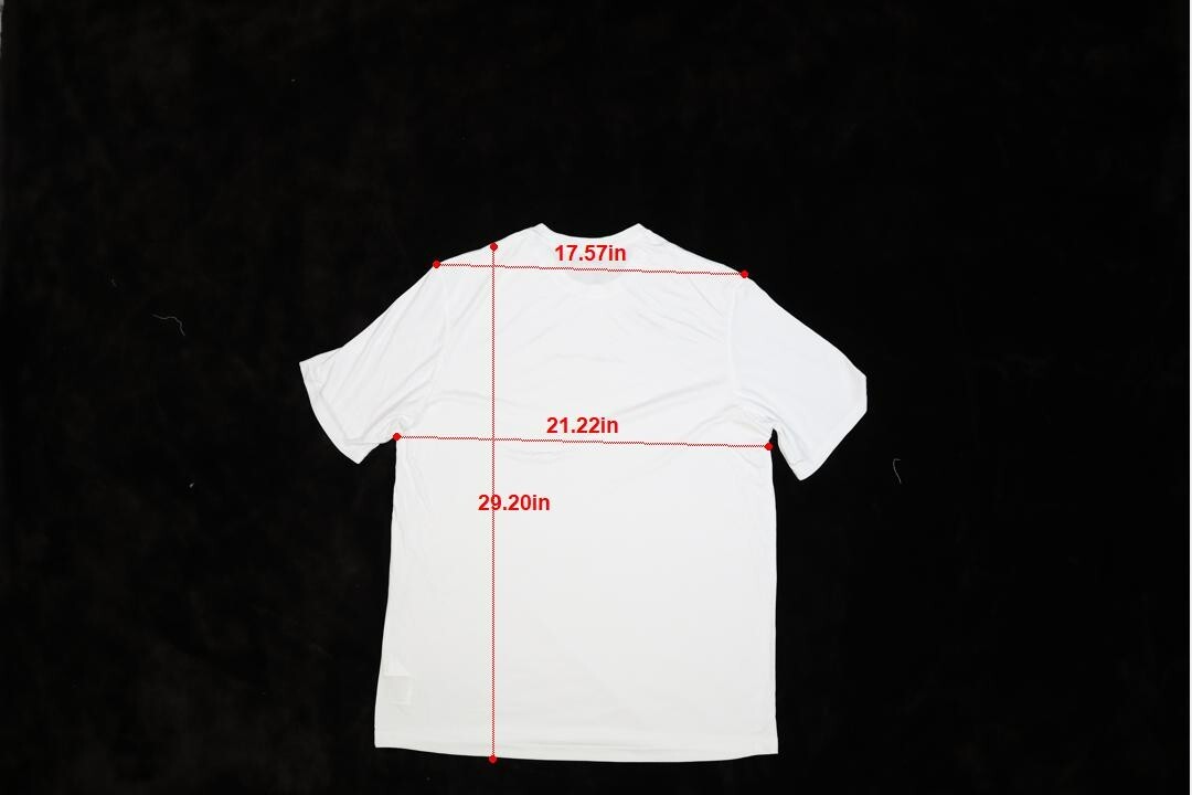 Joma Mens Solid White Short Sleeve Round Neck Athletic Soccer Blank T-Shirt L