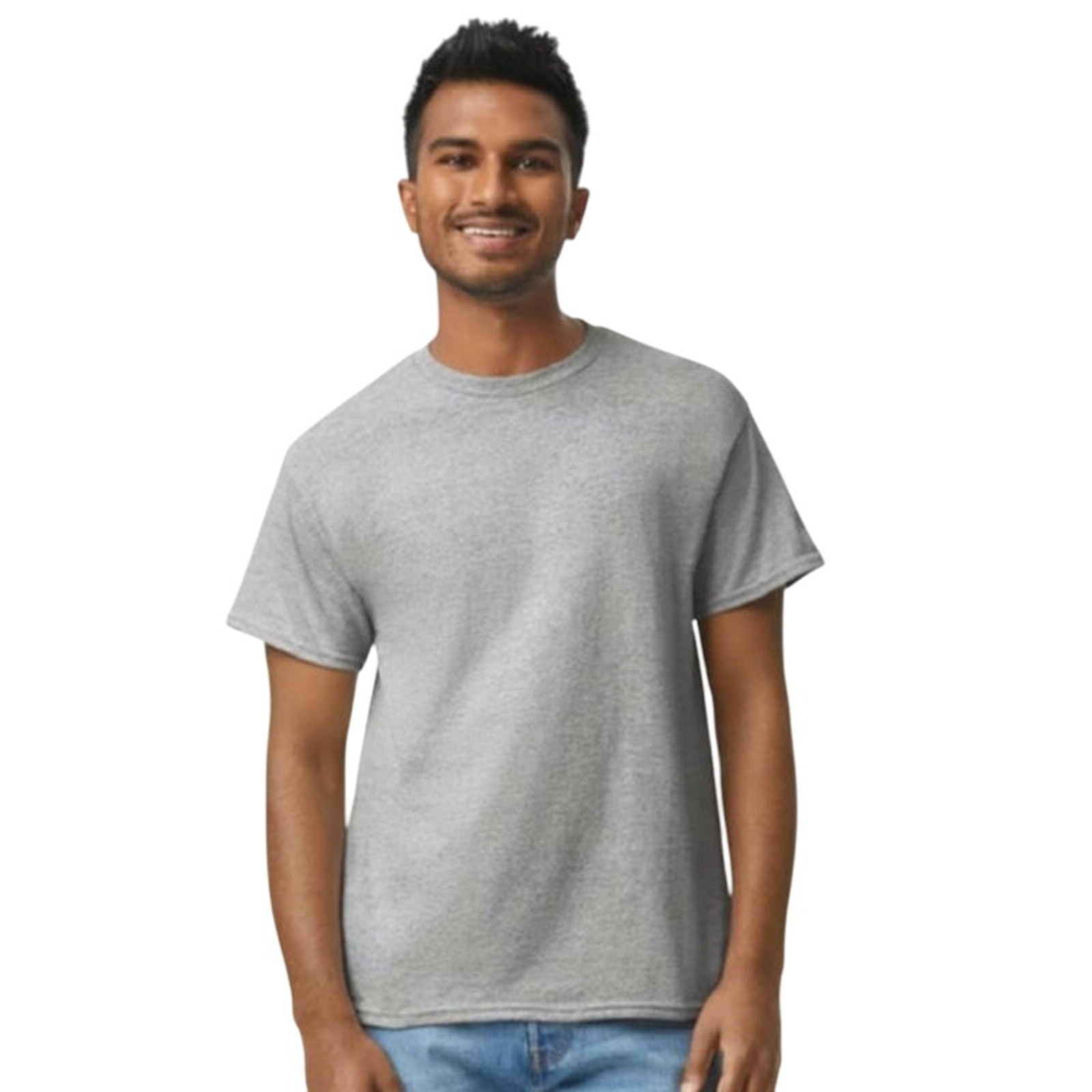 Gildan G500 Adult 5000 Heavy Cotton T-Shirt Unisex Sz M Sport Grey (3 PK) New