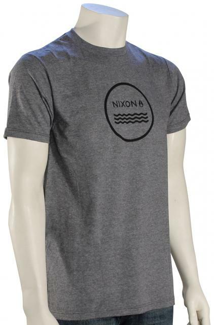 NEW Nixon Waves III Men’s Dark Heather Gray T-Shirt S2599-1447 MSRP $25